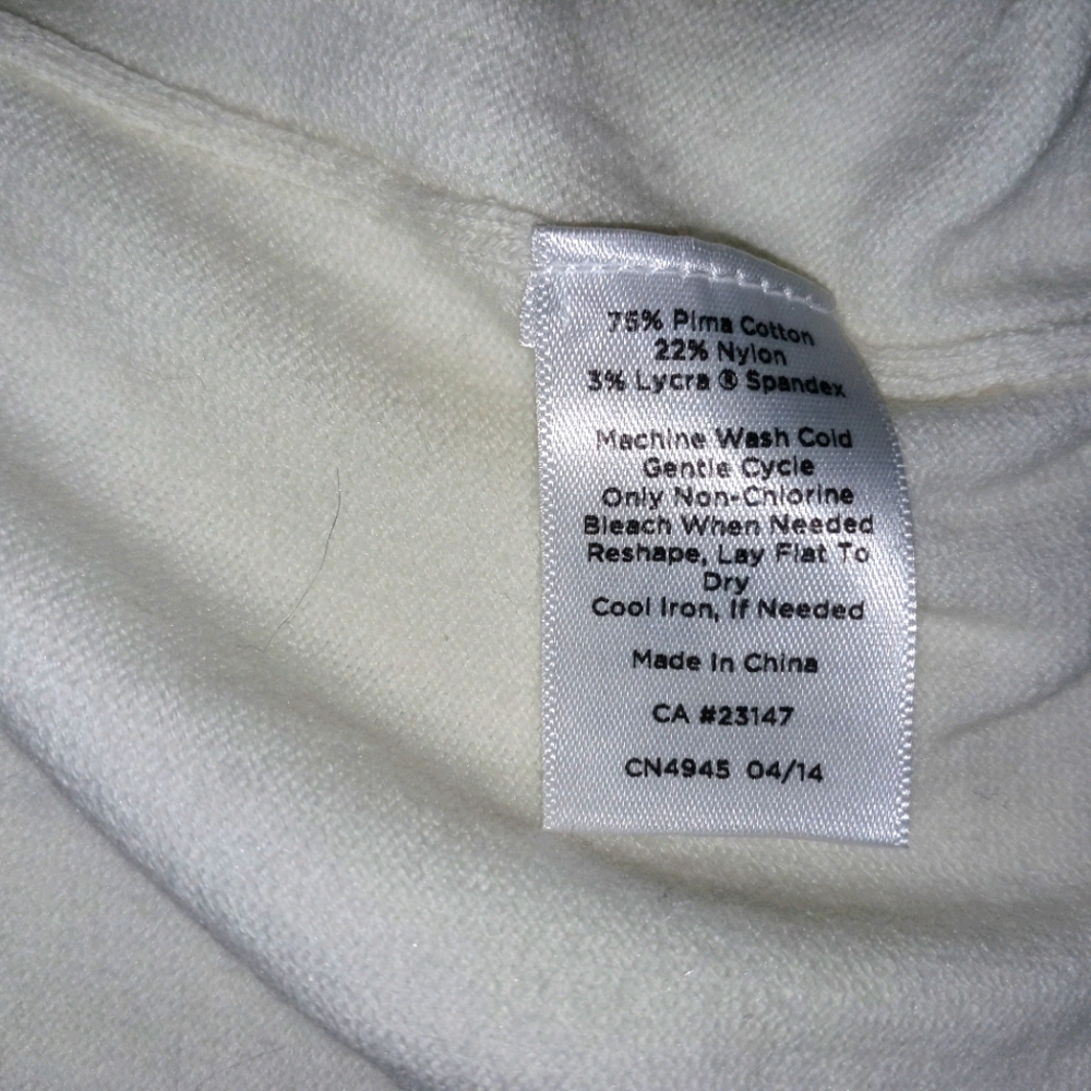 TALBOTS WOMEN CARDIGAN SWEATER SMALL PIMA COTTON - Picture 7 of 7